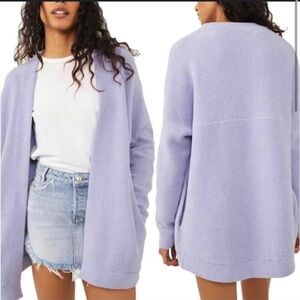 Free People Lavender Cardigan